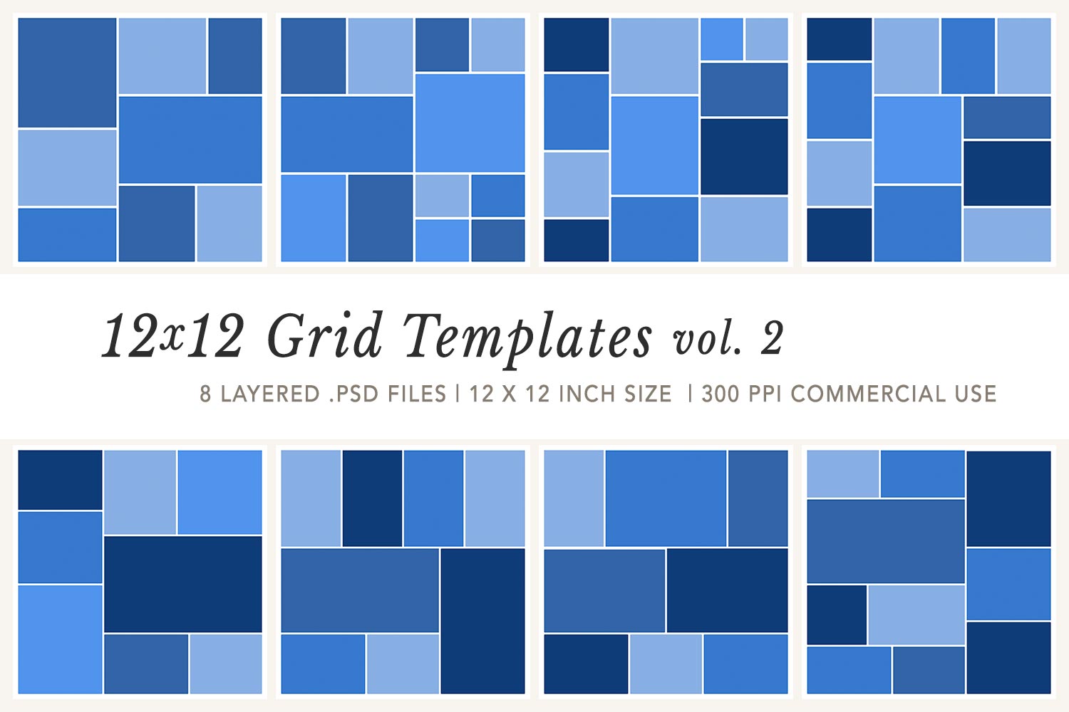 12x12 Collage Grids Volume 2 Preview