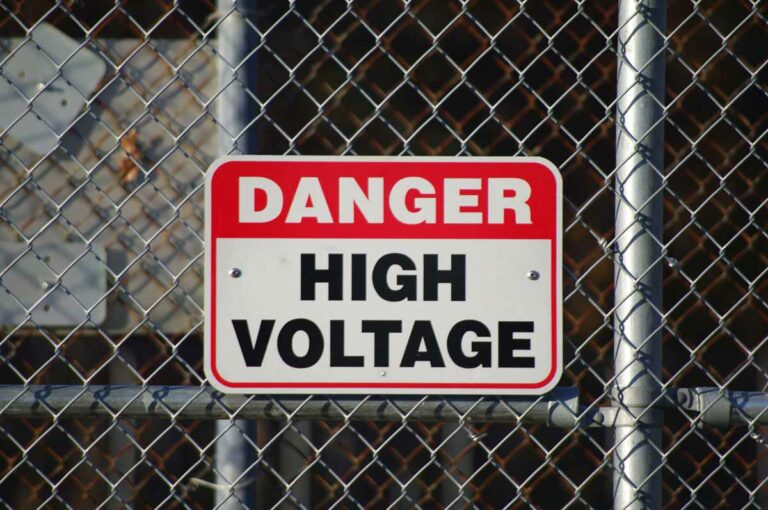 Danger High Voltage Sign