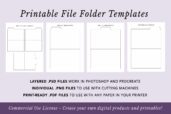 File Folder Printable Templates