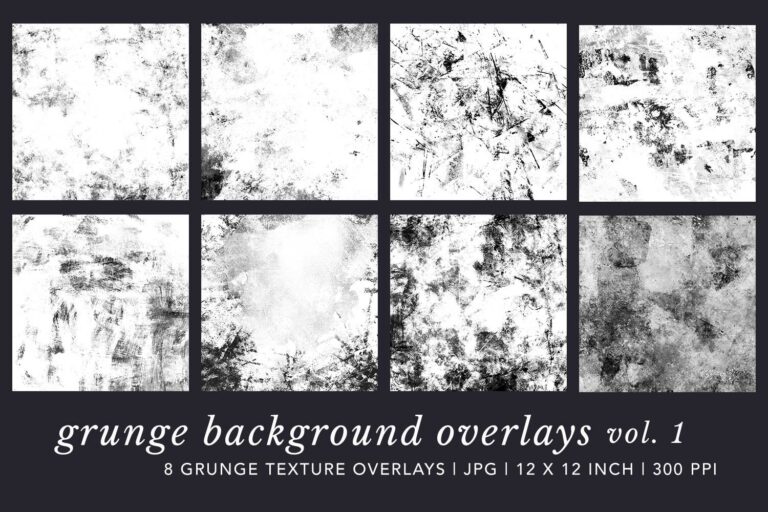 Grunge Texture Overlays 01