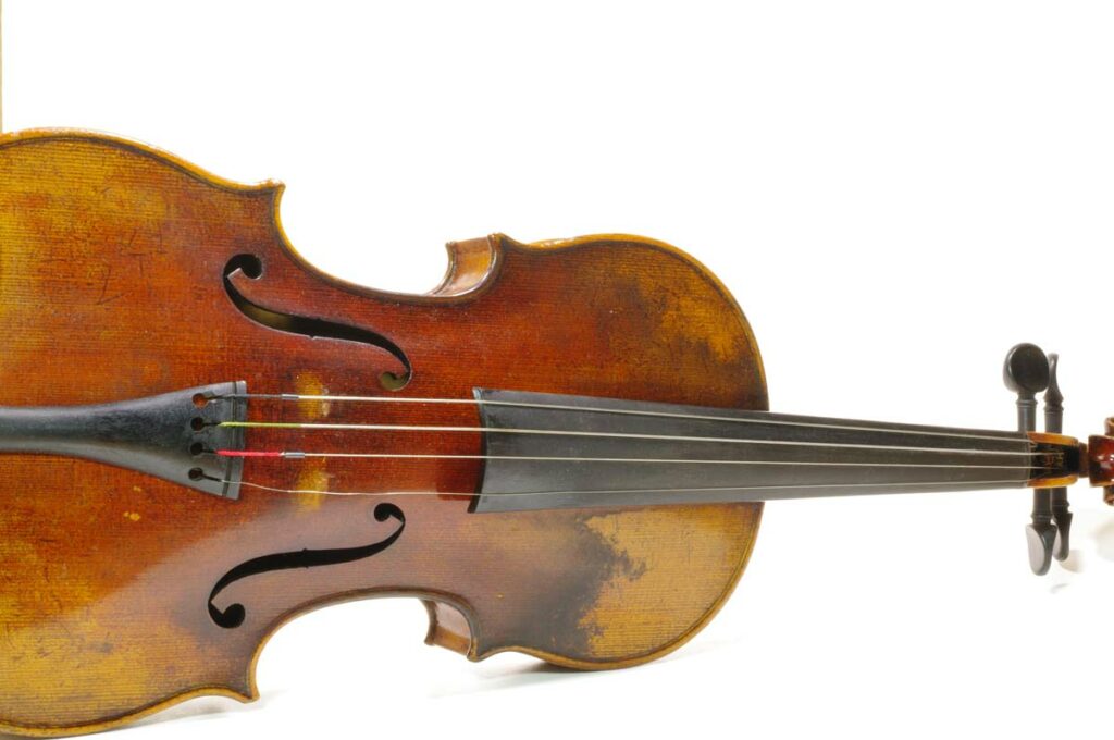 Isolated Antique Violin Web