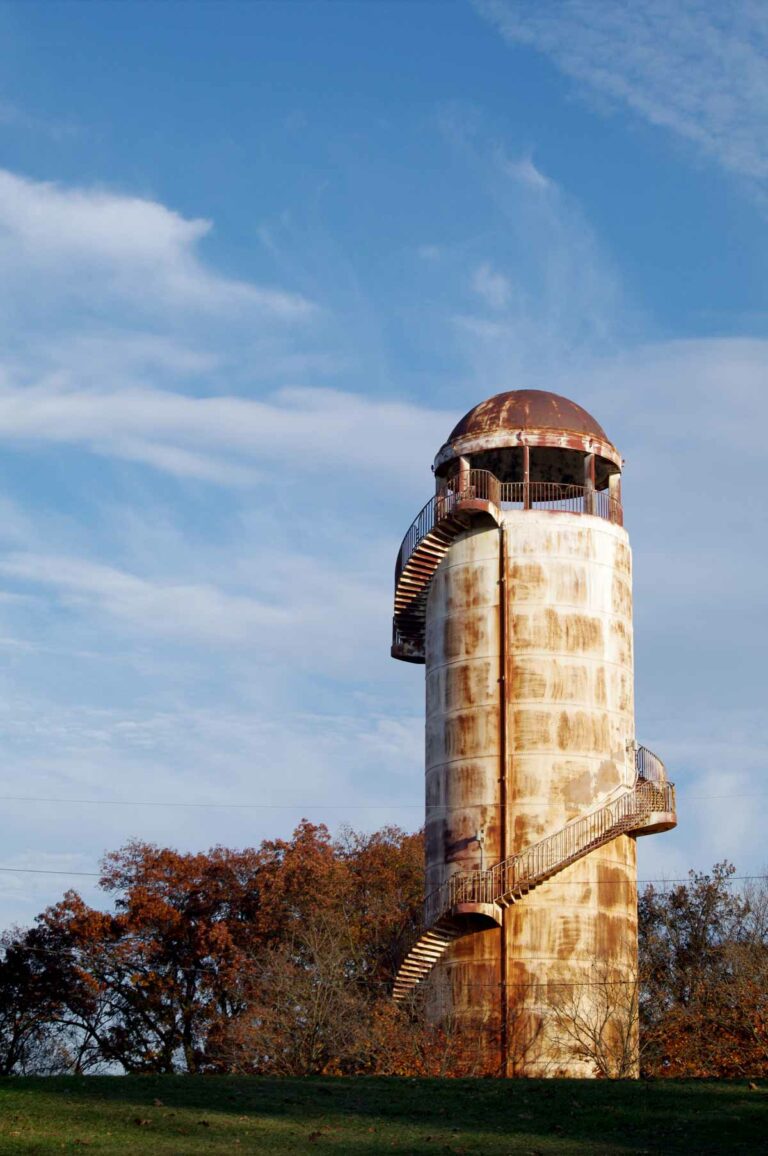Rusted Tower in Fall