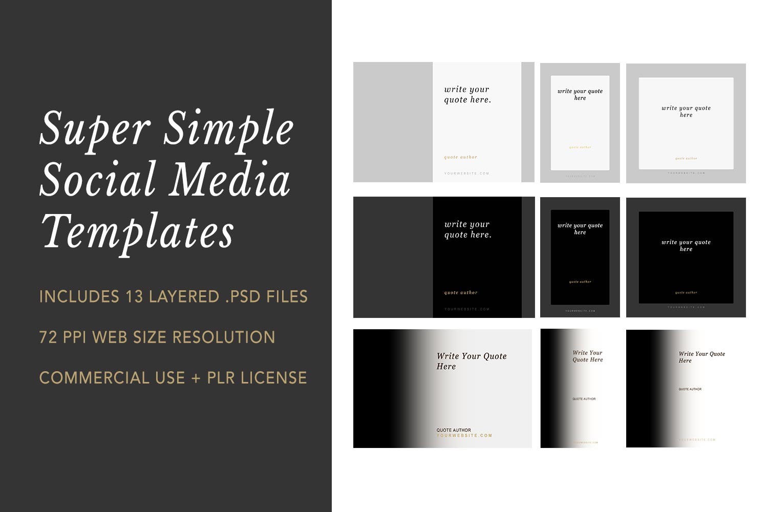 Social Media Templates Plr