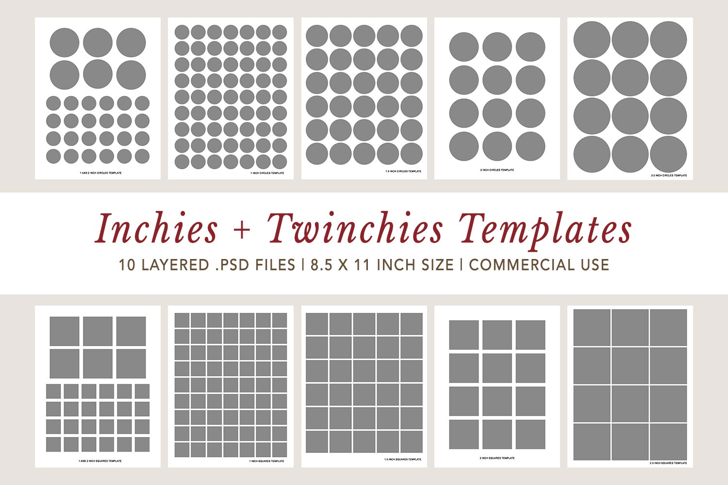 Inchies And Twinchies Templates