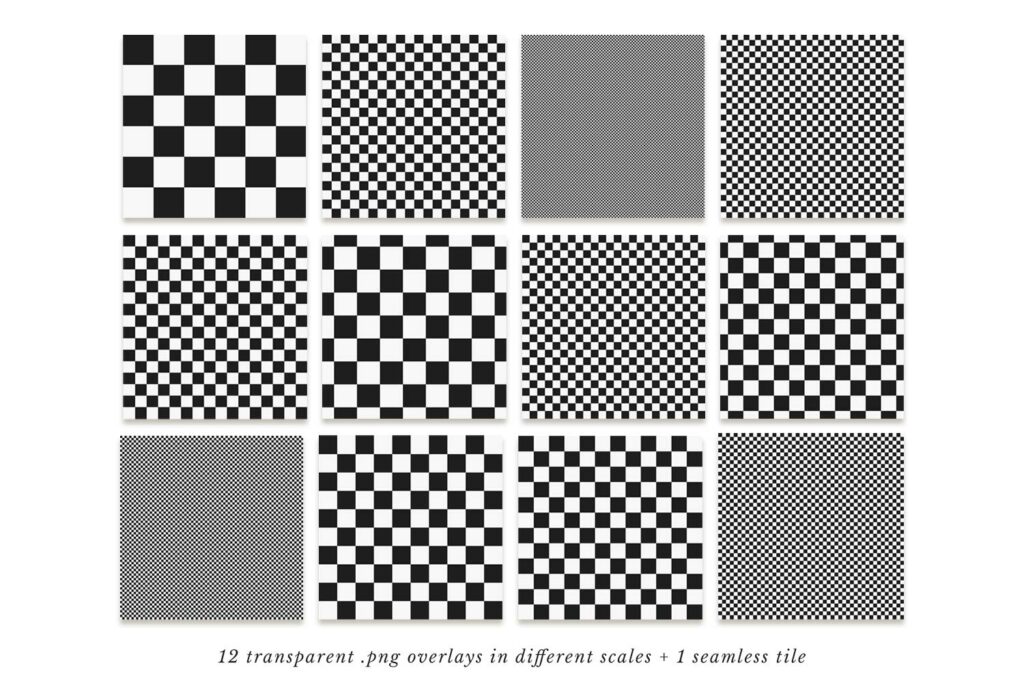 Seamless Checkered Pattern Scale Preview