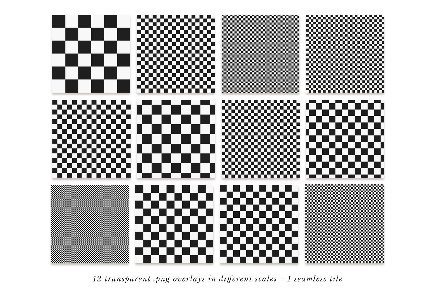 Seamless Checkered Pattern Scale Preview