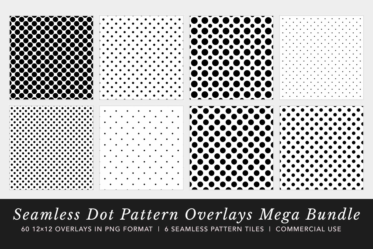 Seamless Dot Patterns Mega Bundle