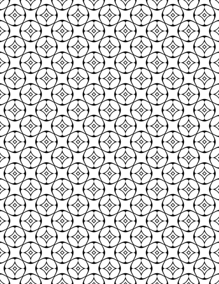 Geometric Black & White Patterned Paper 01