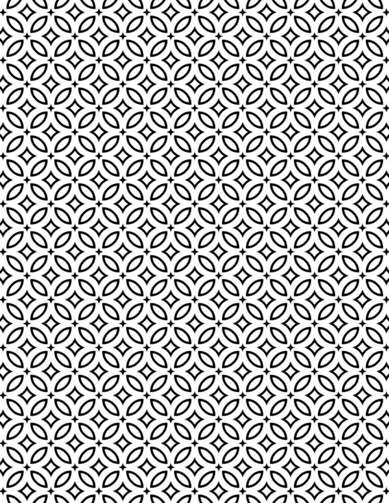 Geometric Black & White Patterned Paper 07