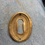 Brass Escutcheon Keyhole Cover