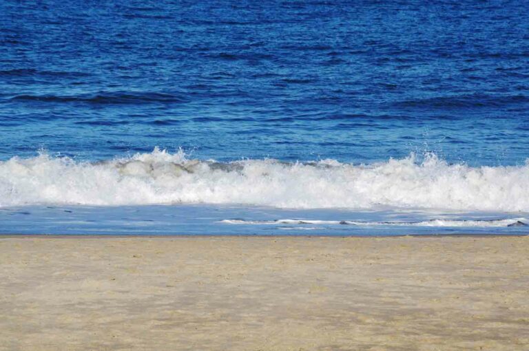 Crashing Beach Waves Stock Photo