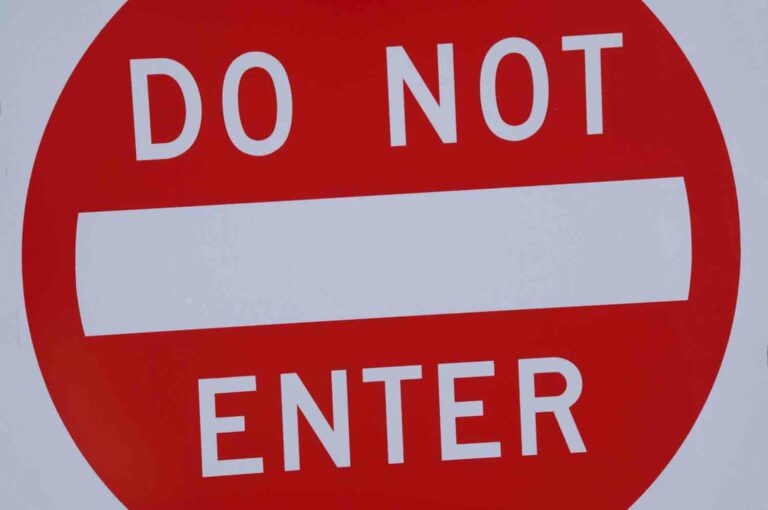 Do Not Enter Sign