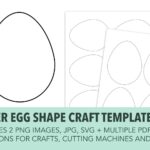Easter Egg Shape Templates