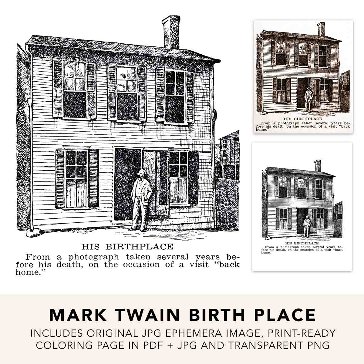 Mark Twain Birthplace Image Svg