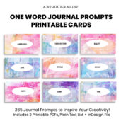 One Word Journal Prompts