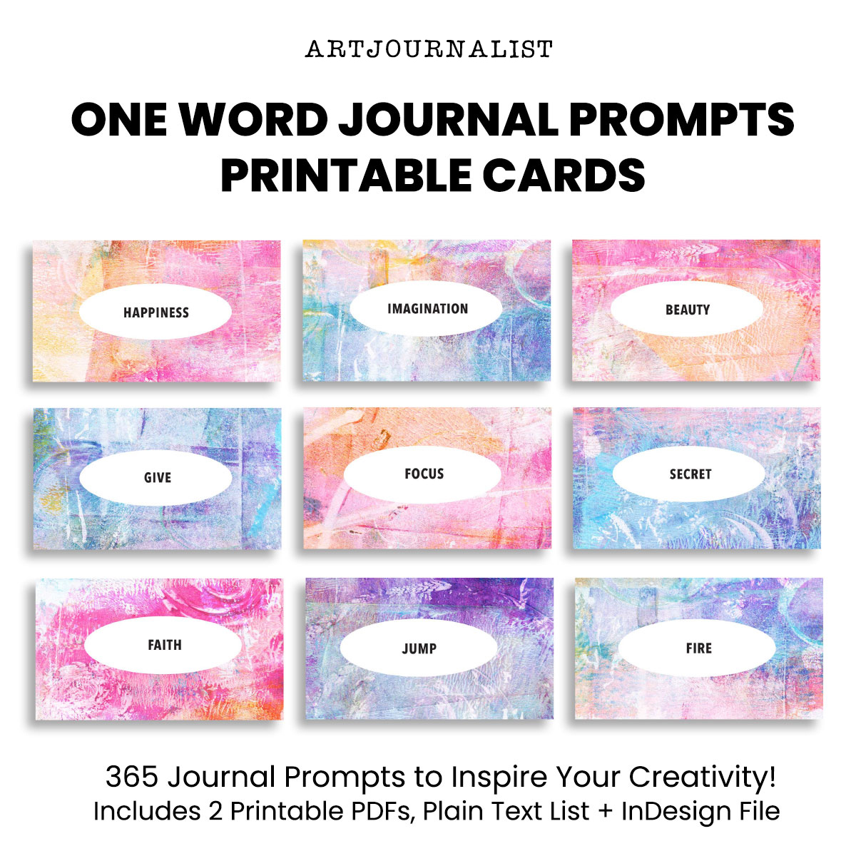 One Word Journal Prompts