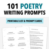 Poetry Prompt Cards Preview