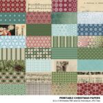 Printable Christmas Junk Journal Papers Preview2
