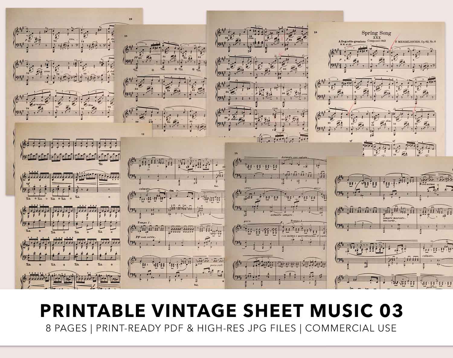 Printable Sheet Music Vol03