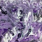 Purple Acrylic Paint Pour Web