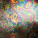 Scratched Rainbow Metal Texture Web