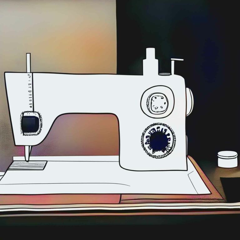 Vintage Sewing Machine Retro Clipart Image 03