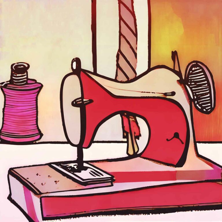 Vintage Sewing Machine Retro Clipart Image 11