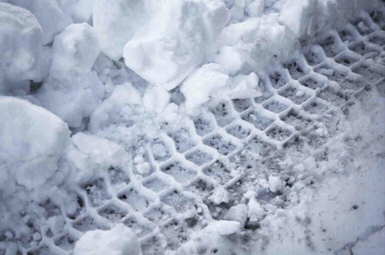 Tire Tracks in the Snow