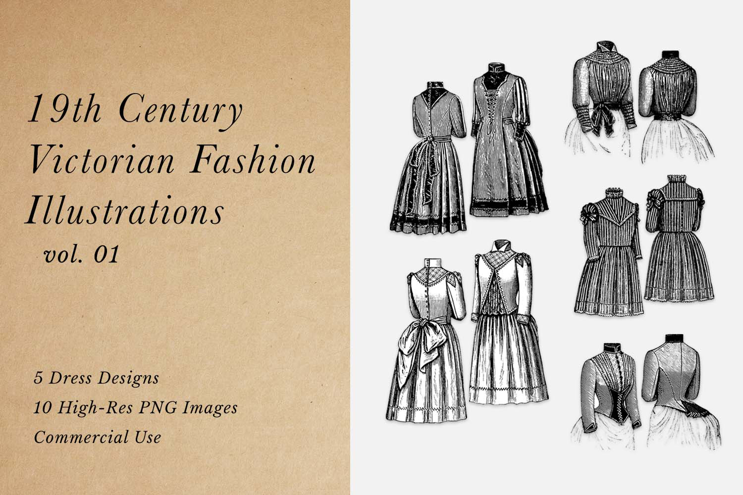 Victorian Fashion Illustrations Vol01