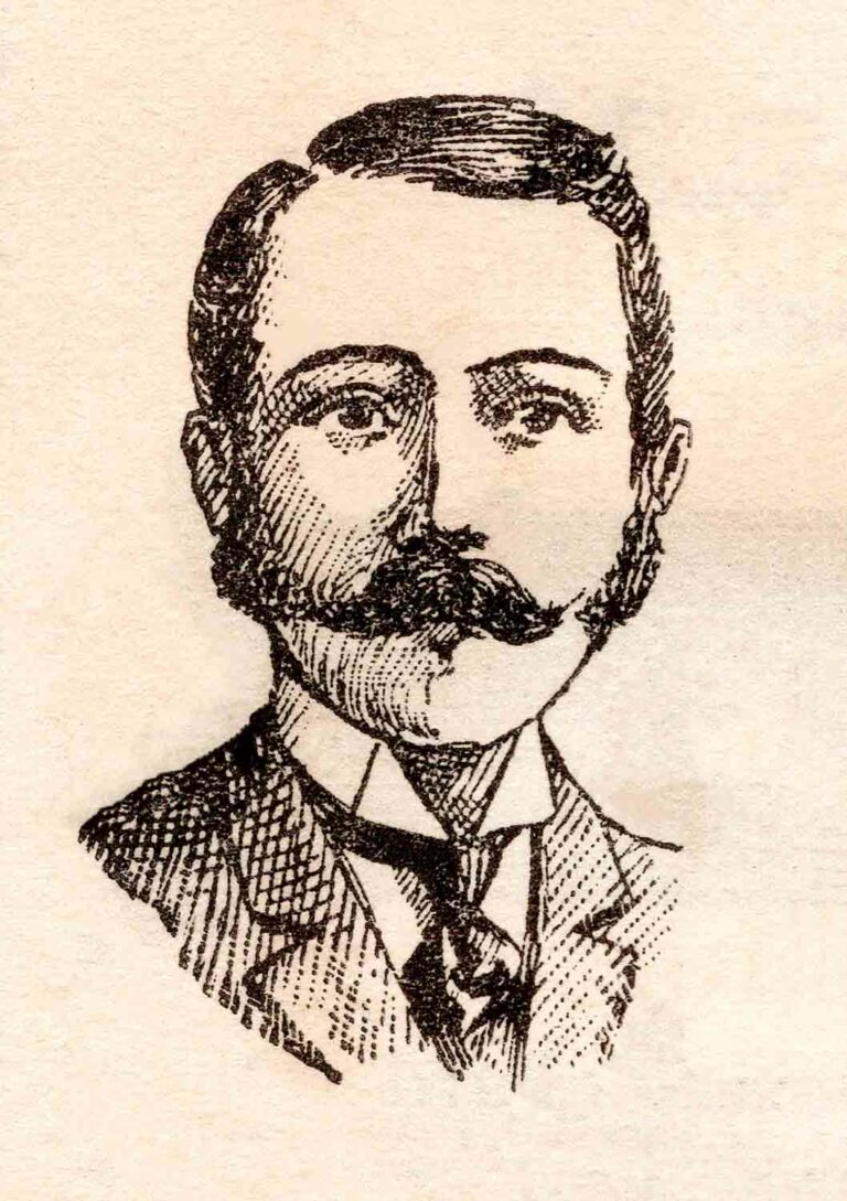 Victorian Man With Mustache Magazine Clipping