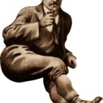 Vintage Man Smoking Pipe