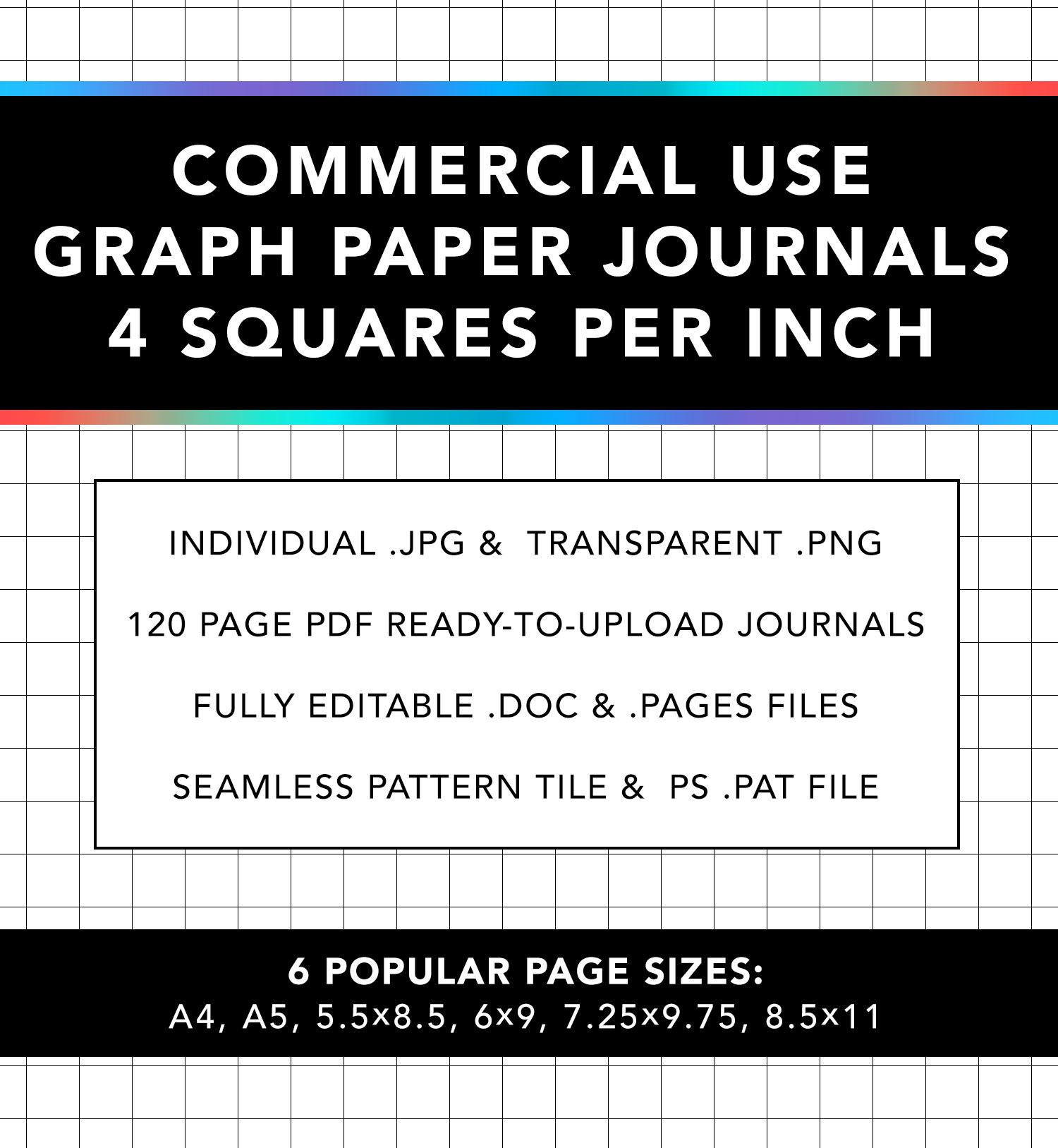 Graph Paper Journal Interiors Dfy 4 Squares Inch