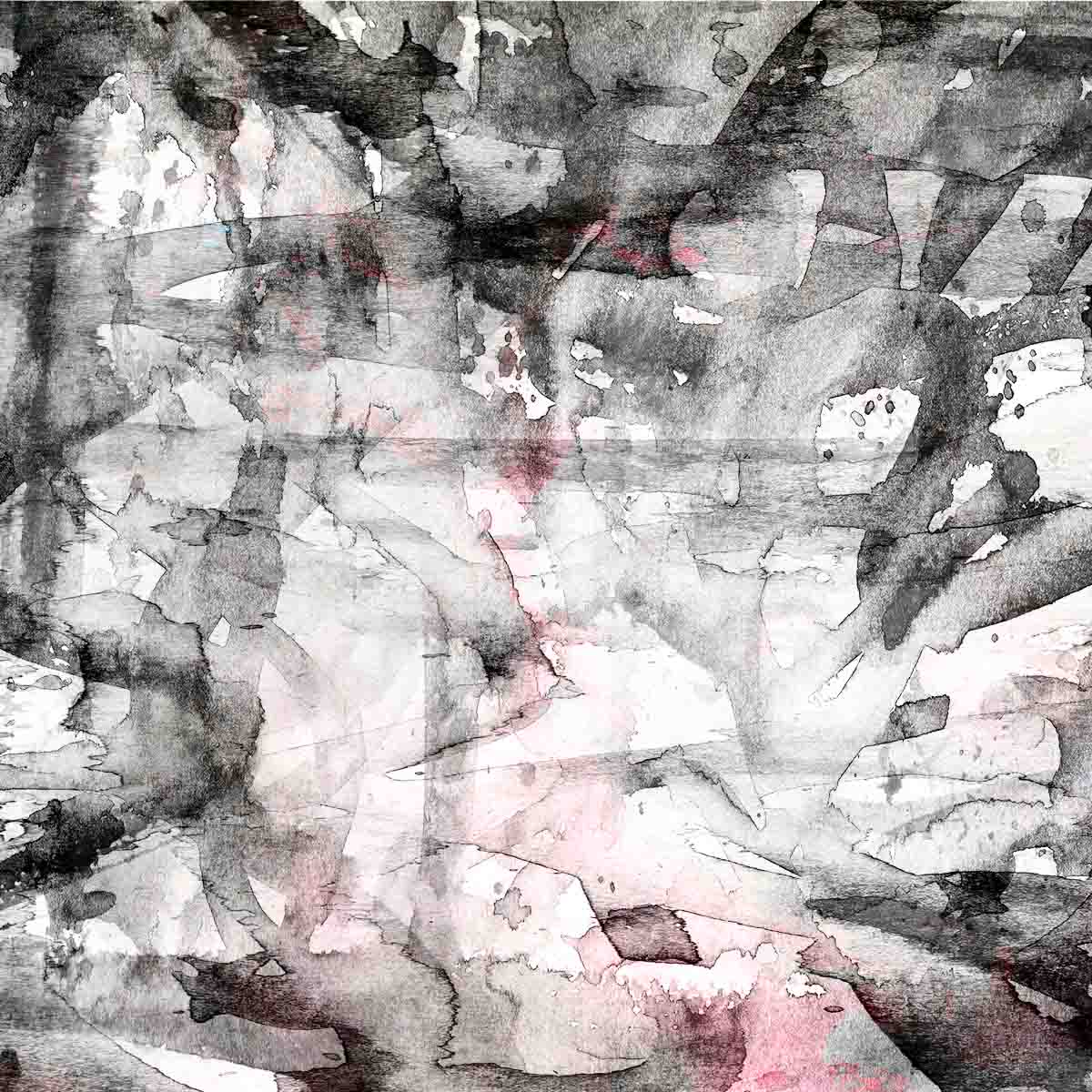 Grunge Watercolor Black White Pink Background Web