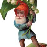 Victorian Gnome Vintage Image W9