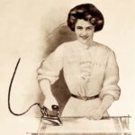 Vintage Woman Ironing Web Preview
