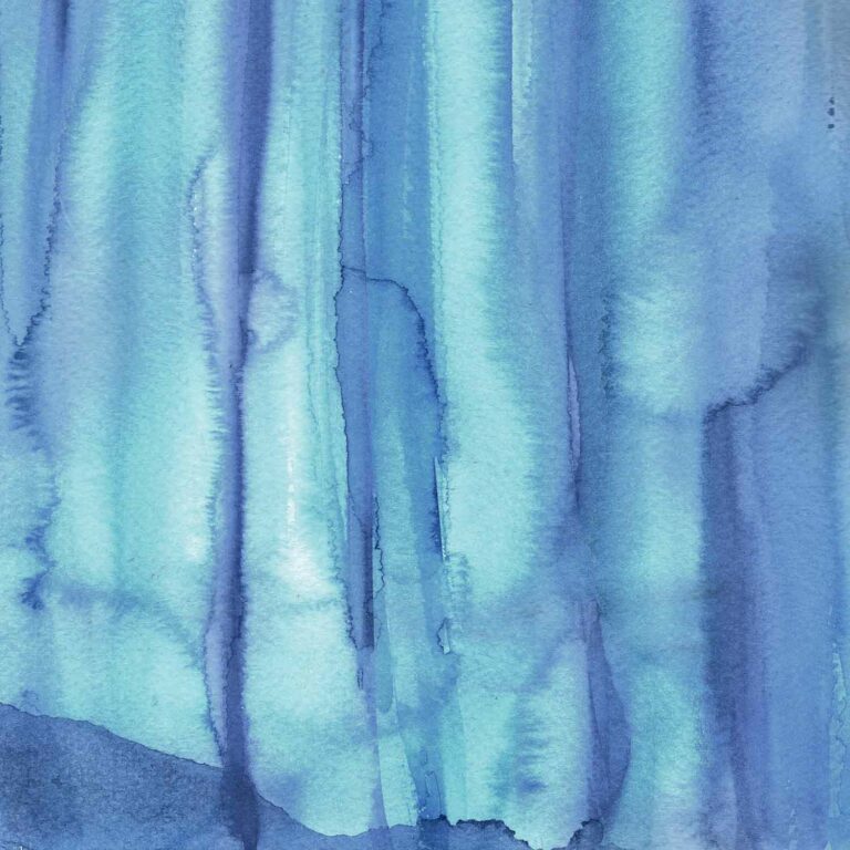 Blue Watercolor Vertical Stripes Background Art Paper