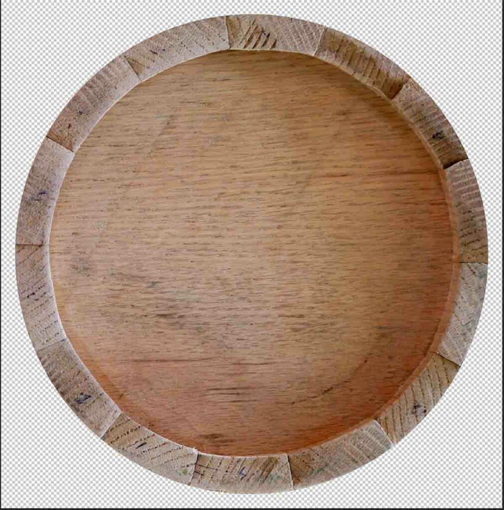 Wooden Bucket Circle Bottom Element Web