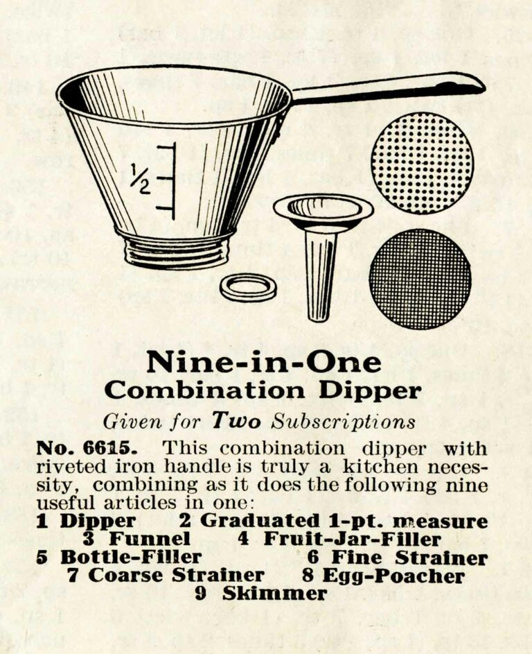 Vintage 9 in 1 Dipper Kitchen Canning Accessory Advertisement Ephemera