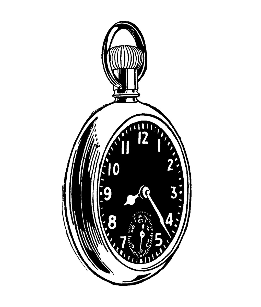 Antique Radiolite Pocket Watch Graphic Preview