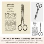 Antique Sewing Scissors Ephemera Graphics Ad Web Preview