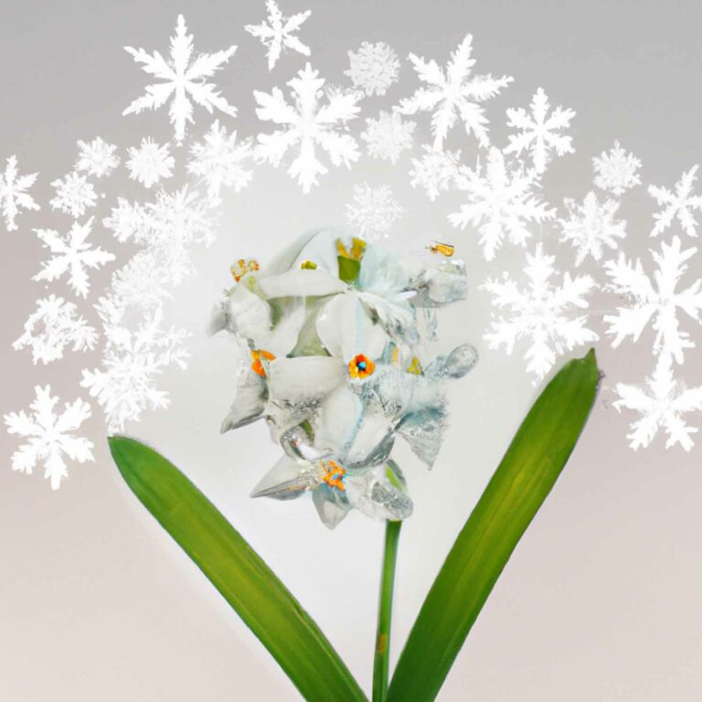 Paperwhite Winter Collage Background 02