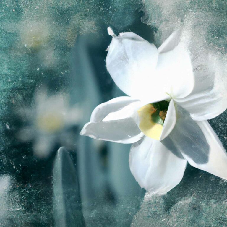 Paperwhite Winter Collage Background 08