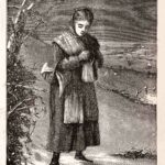 Cold Victorian Woman In Snow Web