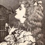 Victorian Girl With Bird Web