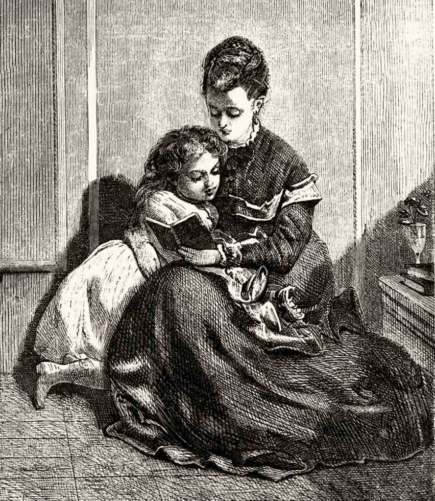 Victorian Mother Reading To Child Lowres