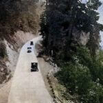 Antique Cars Concrete Road Pacific Hwy Web