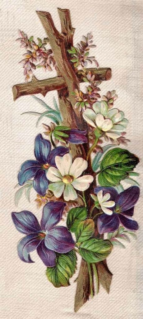 Flower Trellis Purple Web