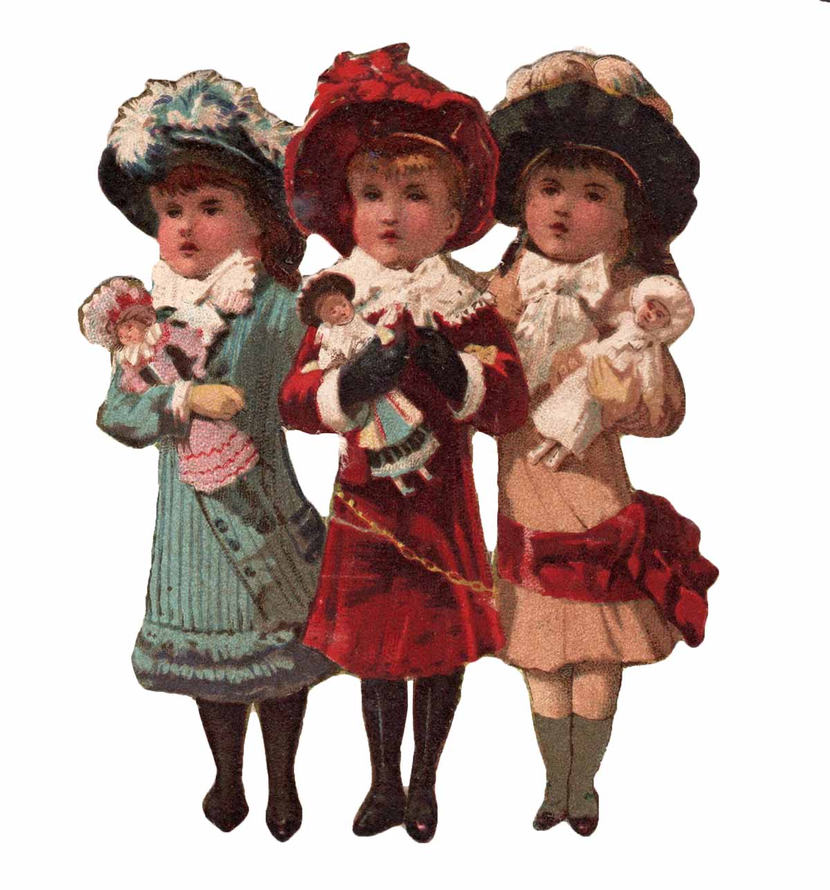 Girls Holding Dolls Web