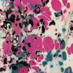 Marbled Paper Pink Blue Web