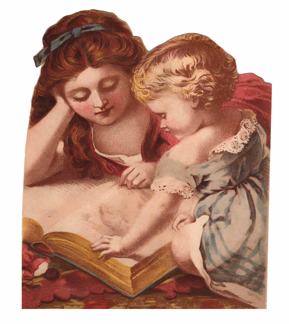 Mother Child Reading Book Web